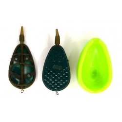 Набір рибальських годівниць Флет із пресформою, Weida, 2+1, вага 40г